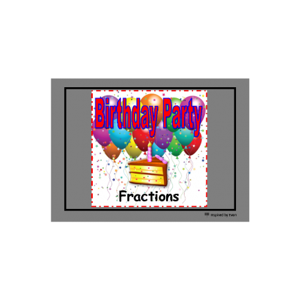 Fractions Birthday Party for Autism